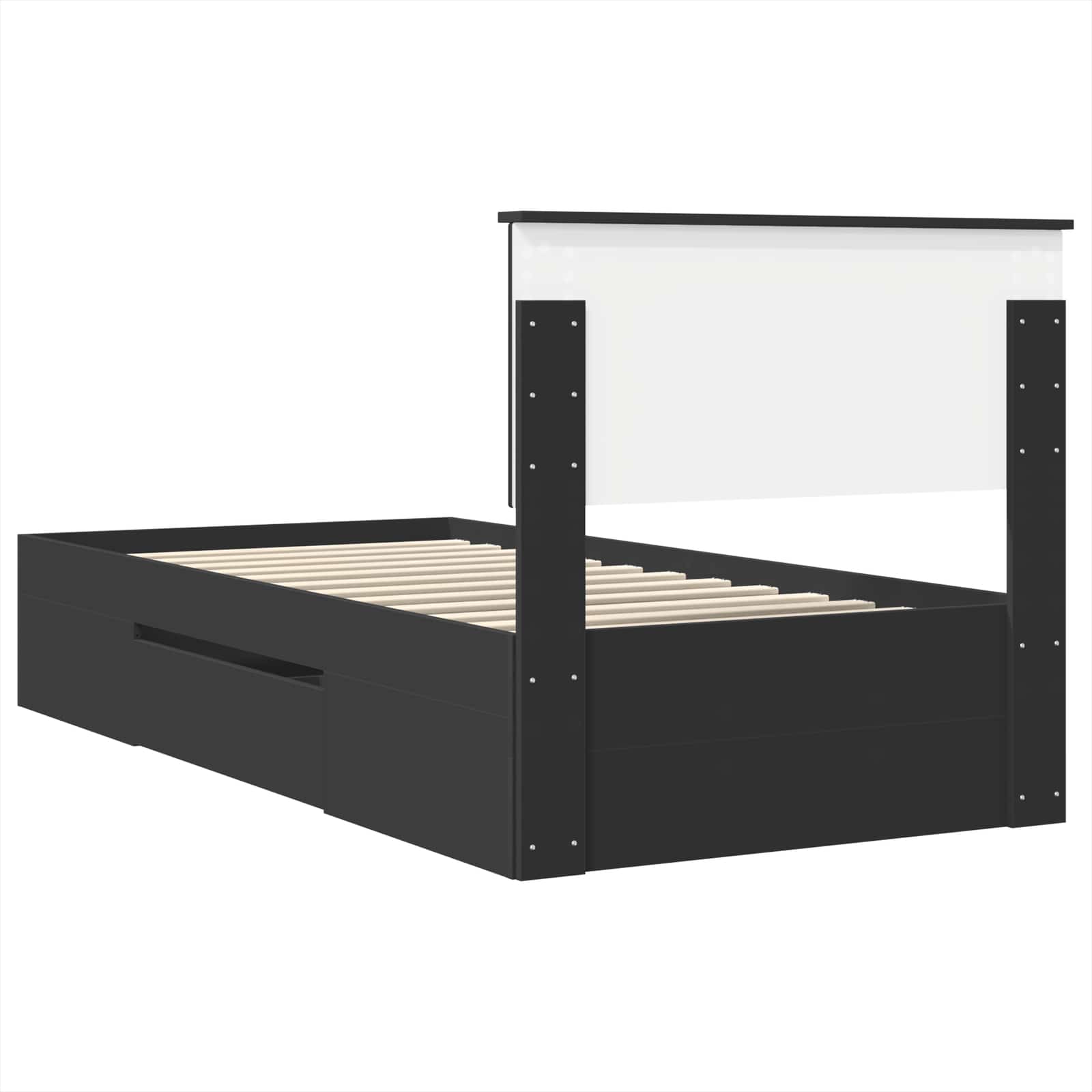 Σκελετός Κρεβατιού Μαύρο 80 x 200 cm Επεξεργασμένο ξύλο