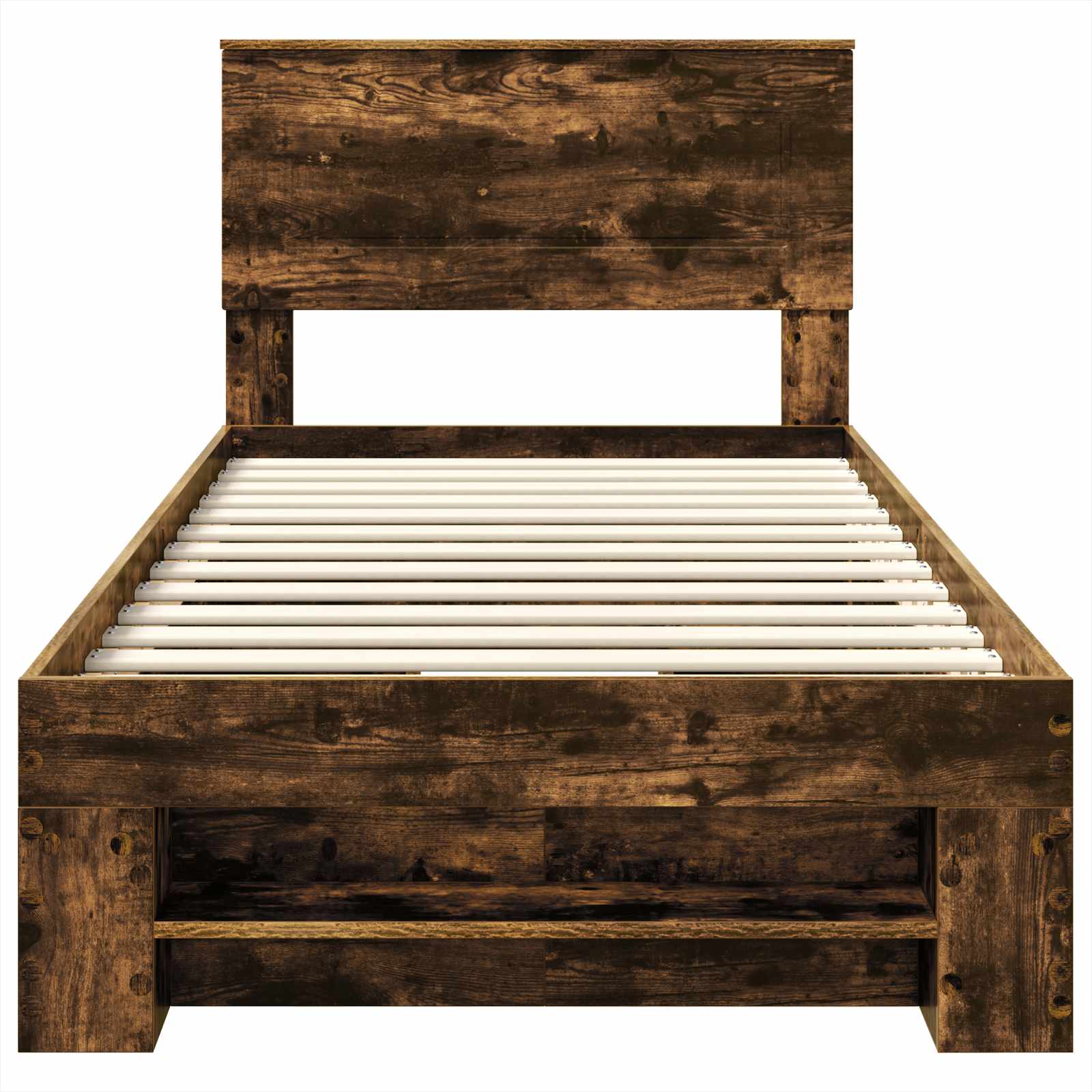 Σκελετός Κρεβατιού Καπνιστό Δρύς 80 x 200 cm Επεξεργασμένο ξύλο