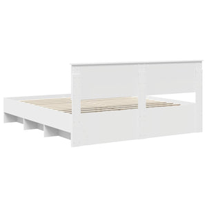 Σκελετός Κρεβατιού Λευκό 180 x 200 cm Επεξεργασμένο Ξύλο