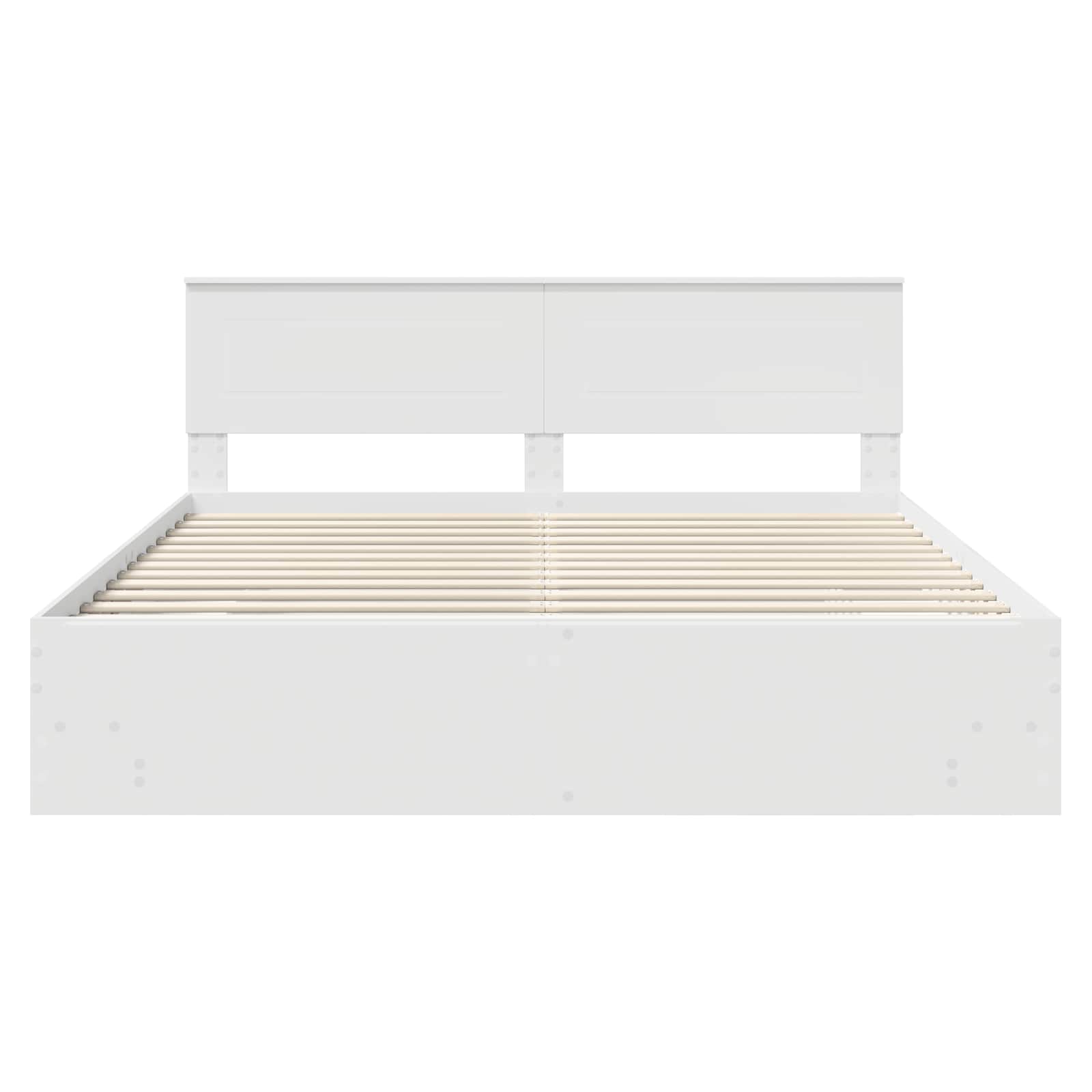 Σκελετός Κρεβατιού Λευκό 180 x 200 cm Επεξεργασμένο ξύλο