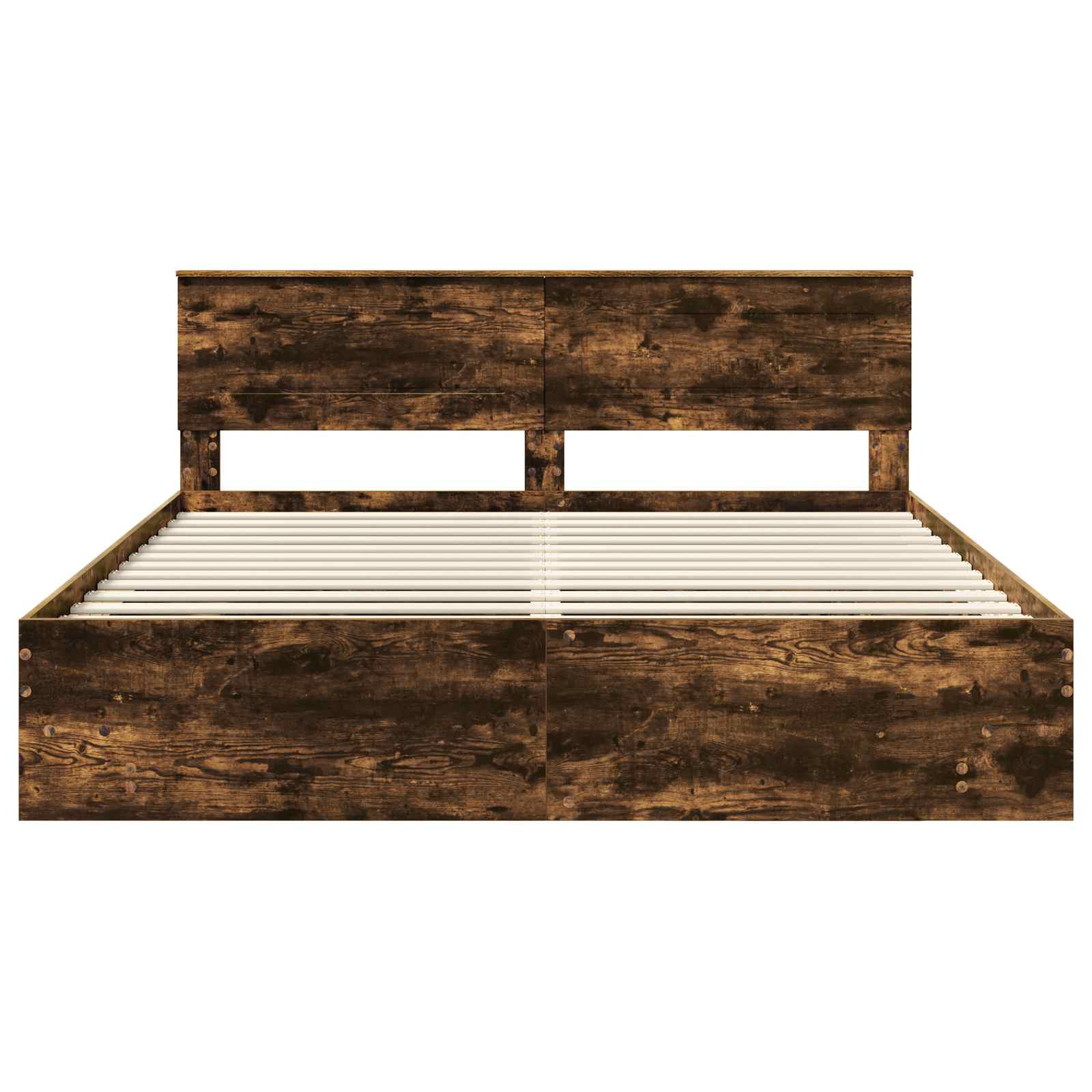 Σκελετός Κρεβατιού με κεφαλάρι Καπνιστό Δρύς 180 x 200 cm