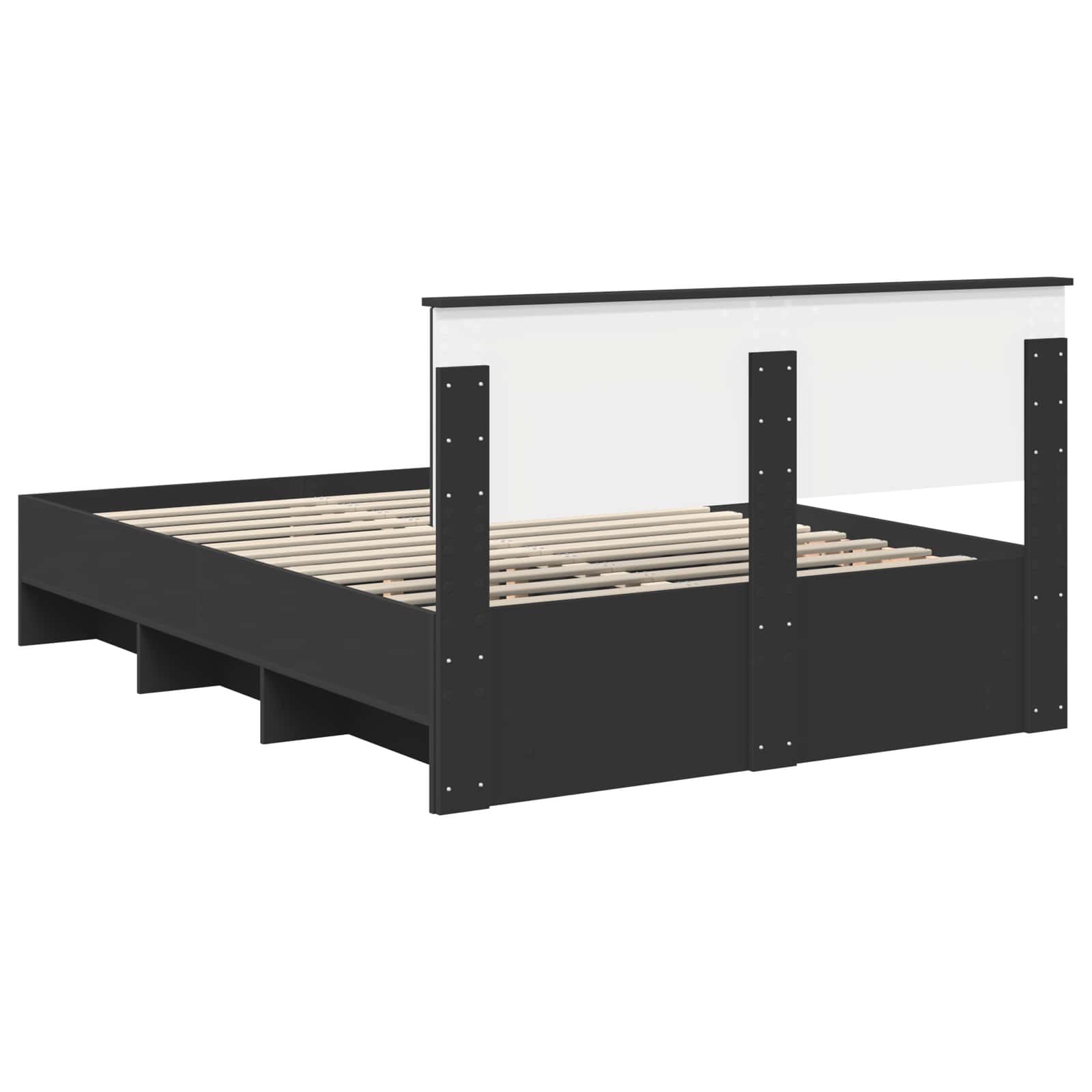 Σκελετός Κρεβατιού Μαύρο 160 x 200 cm Επεξεργασμένο ξύλο