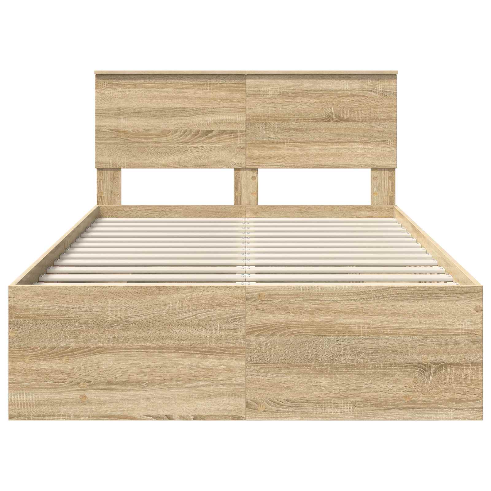 Σκελετός Κρεβατιού Δρύς Sonoma 120 x 123 εκ. Επεξεργασμένο ξύλο