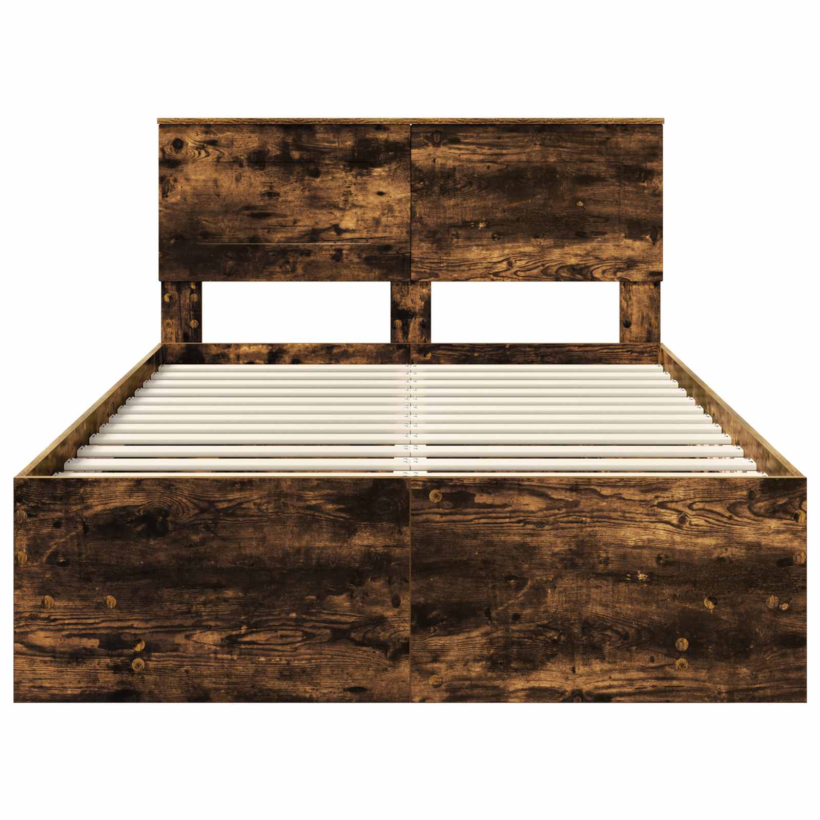 Σκελετός Κρεβατιού με κεφαλάρι Καπνιστό Δρύς 120 x 123 εκ. - Pakobazaar