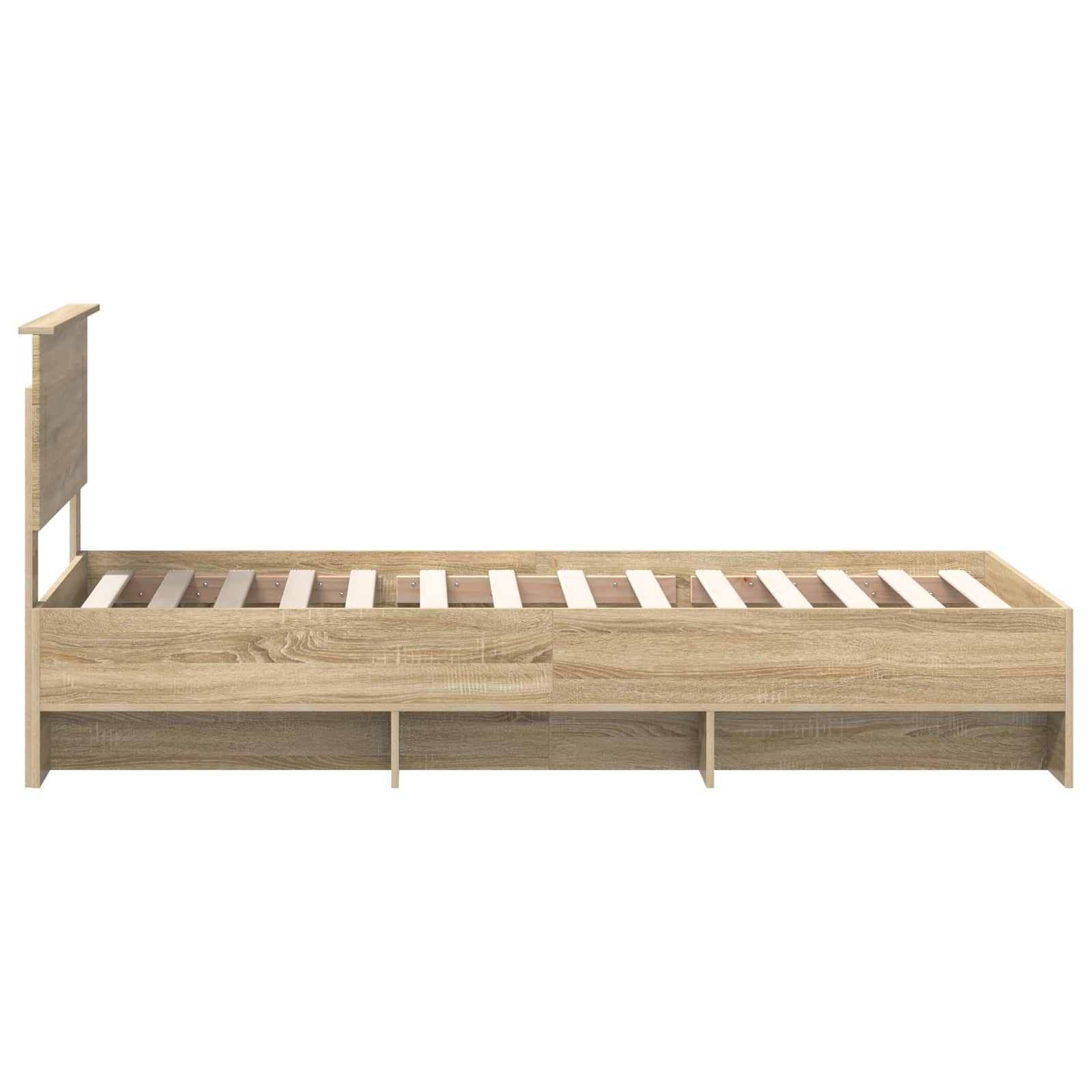 Σκελετός Κρεβατιού Δρύς Sonoma 80 x 200 cm Επεξεργασμένο ξύλο