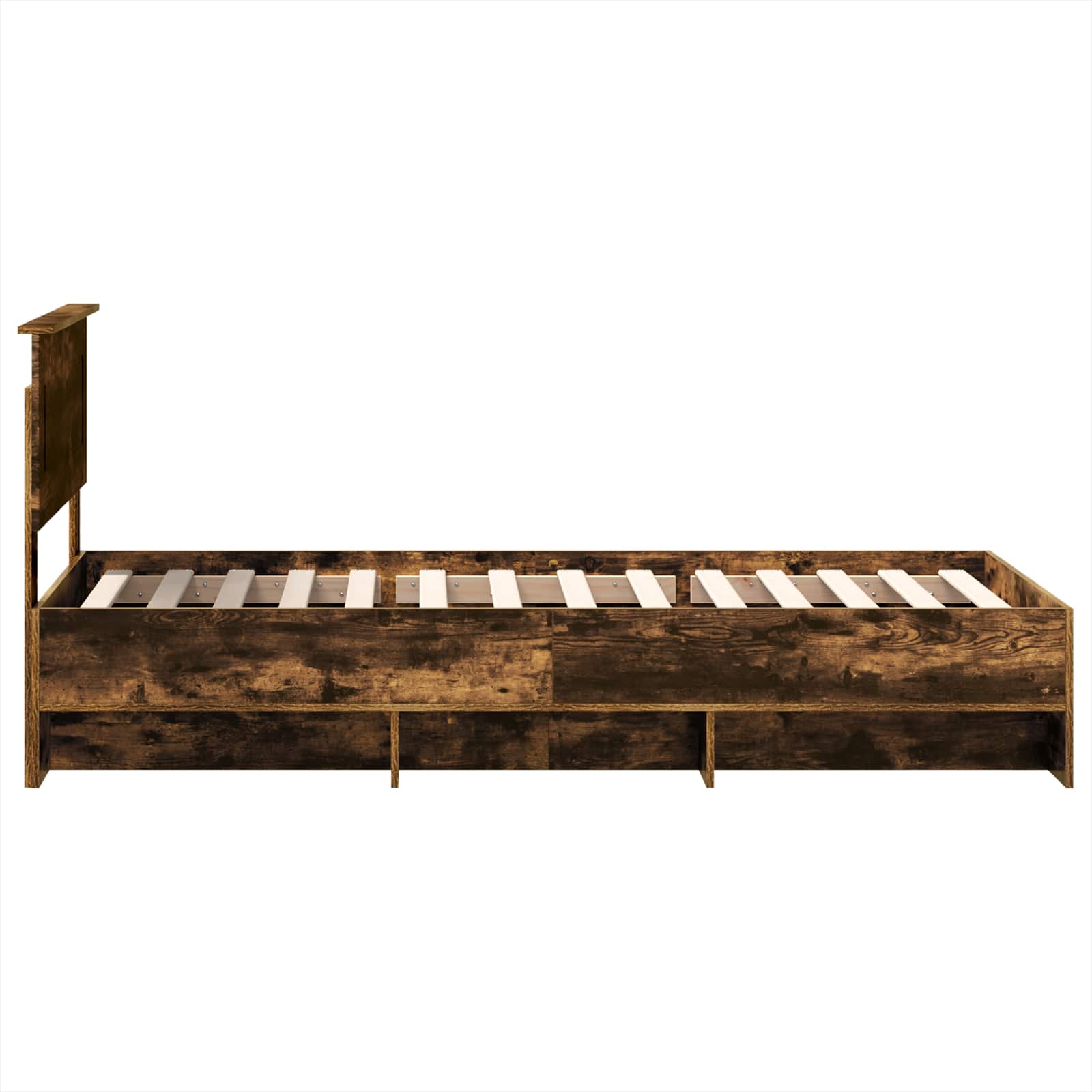 Σκελετός Κρεβατιού Καπνιστό Δρύς 80 x 200 cm Επεξεργασμένο ξύλο