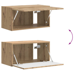 Σετ τοίχου για τηλεόραση 4 pcs Artisan Oak Επεξεργασμένο ξύλο - Pakobazaar