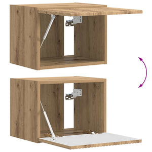 Σετ τοίχου για τηλεόραση 4 pcs Artisan Oak Επεξεργασμένο ξύλο - Pakobazaar