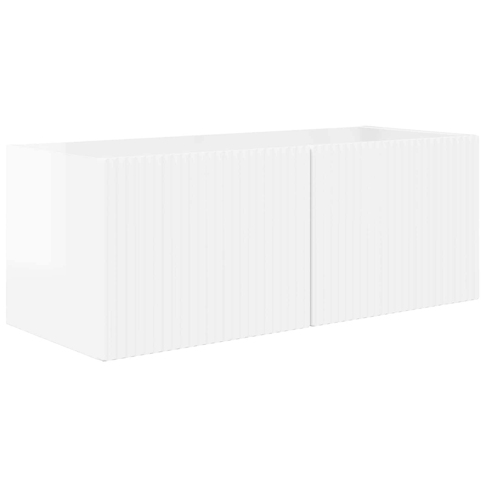 Σετ τοίχου για τηλεόραση Επιτοίχιο 4 pcs Υψηλής γυαλάδας λευκό