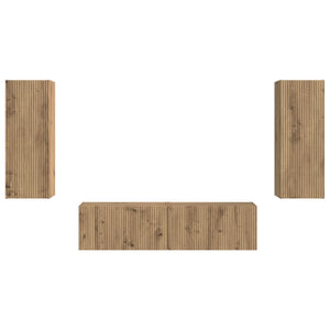 Σετ επίπλου τηλεόρασης 2 τμχ. Artisan Oak Επεξεργασμένο Ξύλο