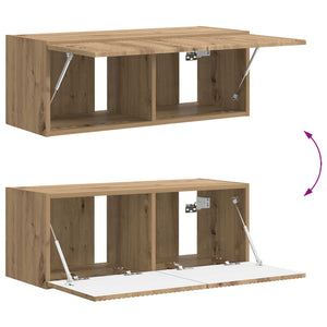 Σετ επίπλου τηλεόρασης 3 pcs Artisan Oak Επεξεργασμένο ξύλο - Pakobazaar
