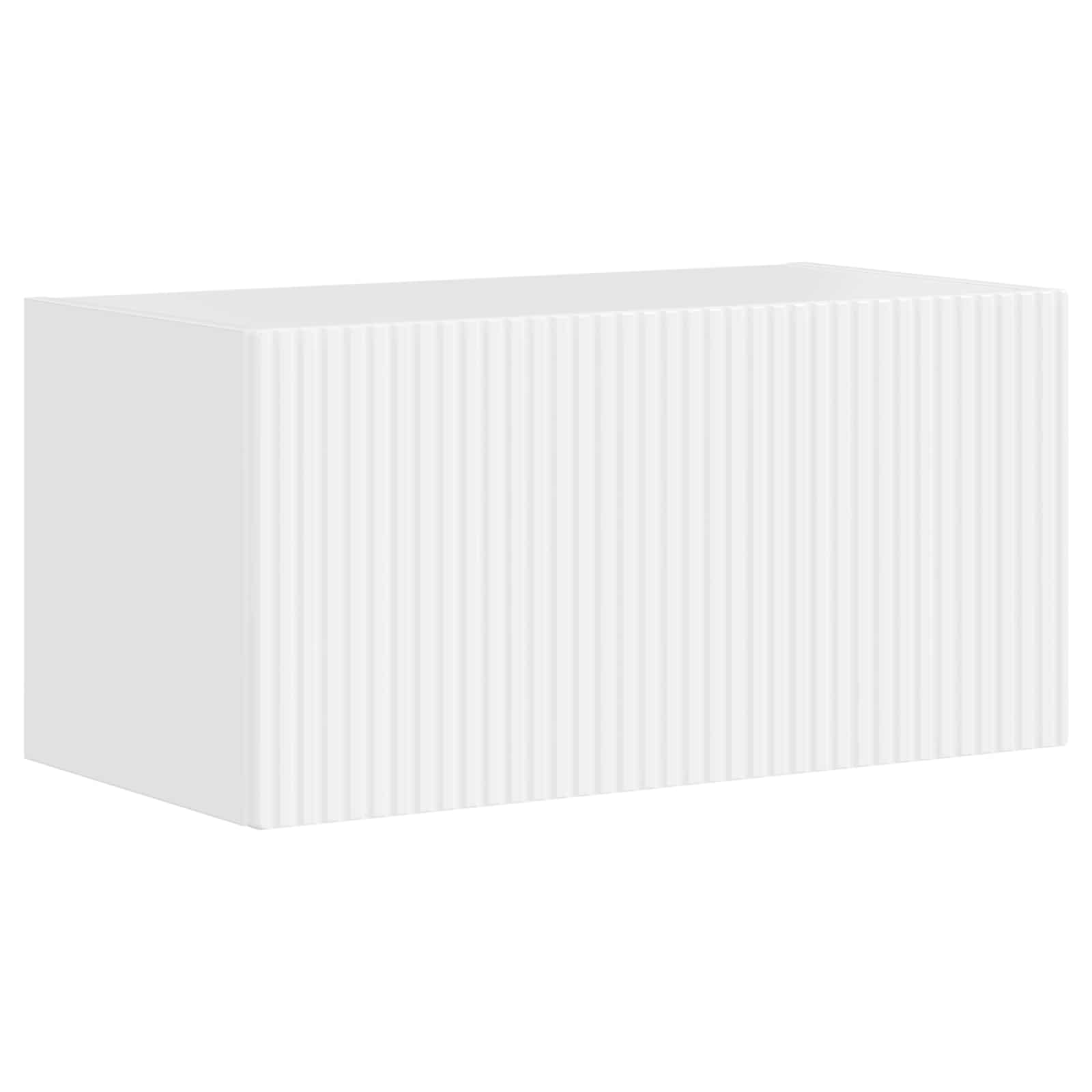 Σετ επίπλου τηλεόρασης Επιτοίχιο 4 pcs Υψηλής γυαλάδας λευκό