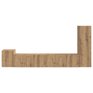 Σετ επίπλου τηλεόρασης 3 τμχ. Artisan Oak Επεξεργασμένο Ξύλο