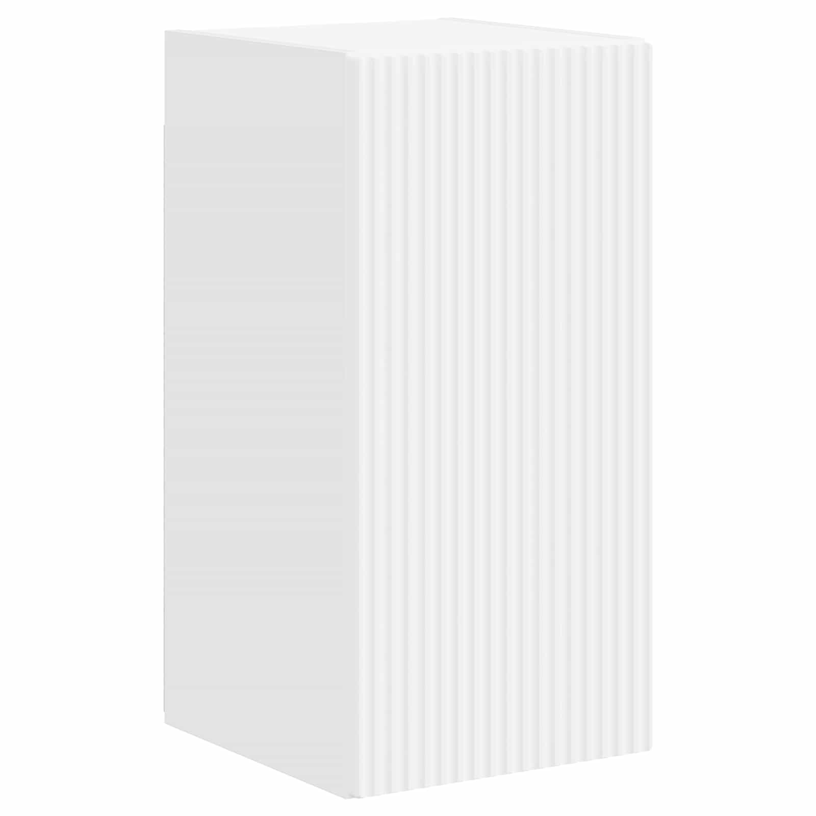 Σετ επίπλου τηλεόρασης Επιτοίχιο 4 pcs Υψηλής γυαλάδας λευκό