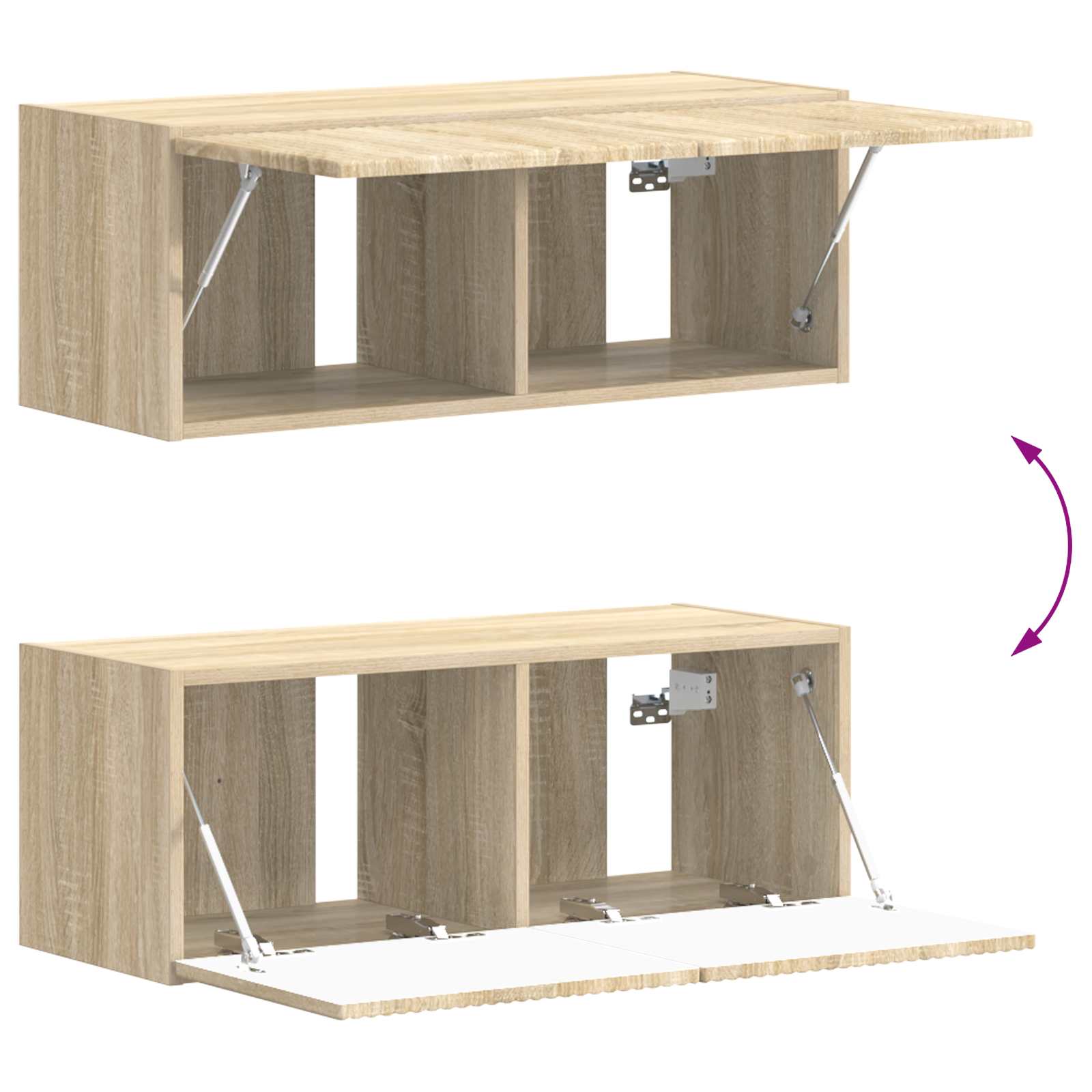 Σετ επίπλου τηλεόρασης 6 pcs Δρύς Sonoma Επεξεργασμένο ξύλο