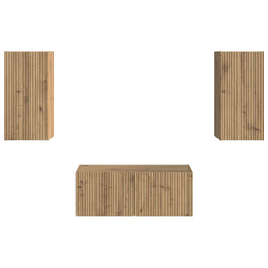 Σετ επίπλου τηλεόρασης 6 τμχ. Artisan Oak Επεξεργασμένο Ξύλο