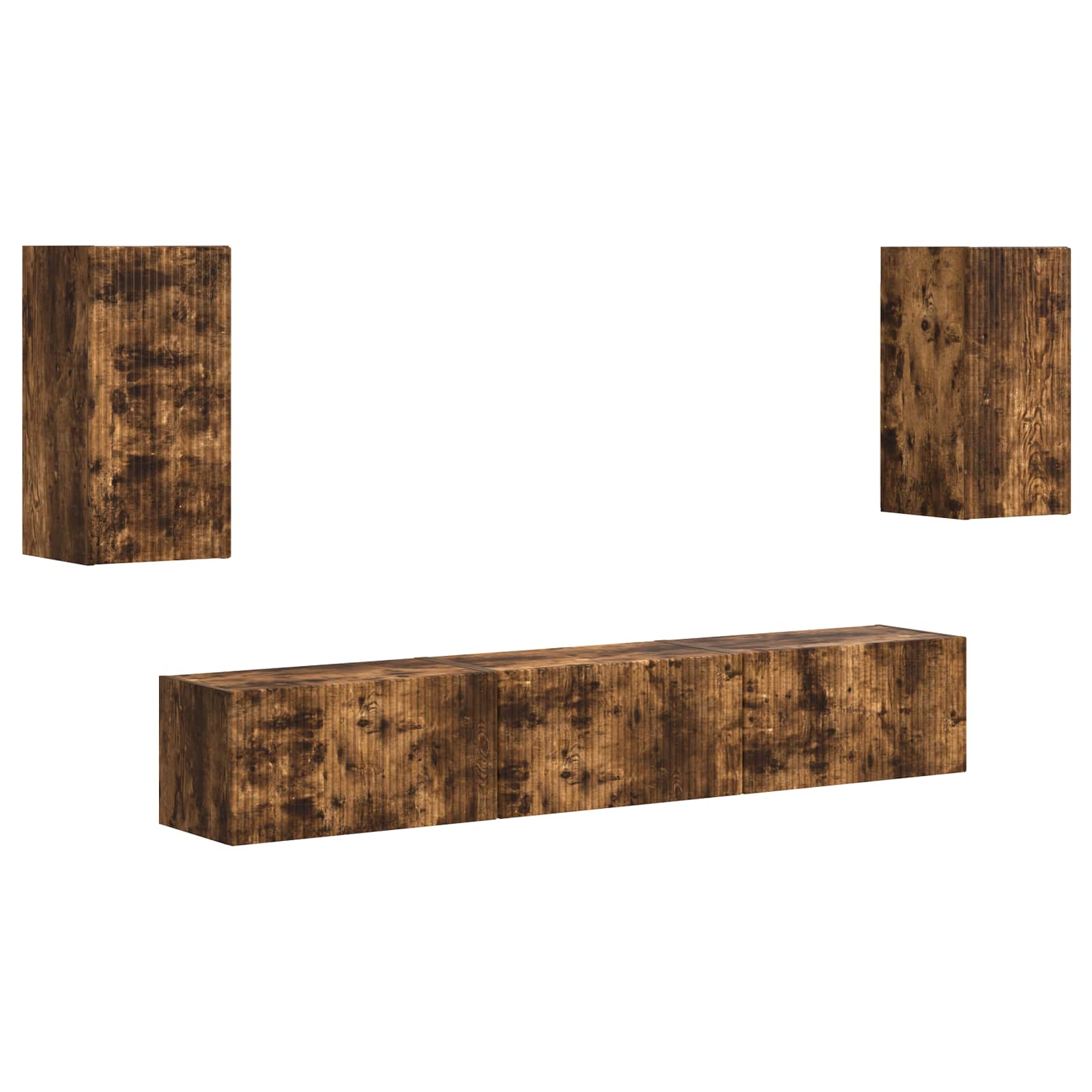 Σετ επίπλου τηλεόρασης 5 pcs Καπνιστό Δρύς Επεξεργασμένο ξύλο