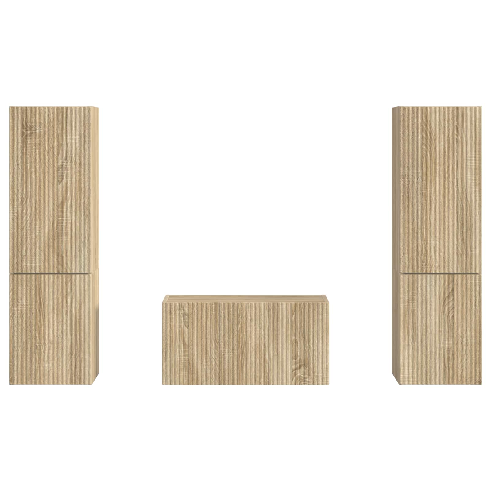 Σετ επίπλου τηλεόρασης 5 pcs Δρύς Sonoma Επεξεργασμένο ξύλο