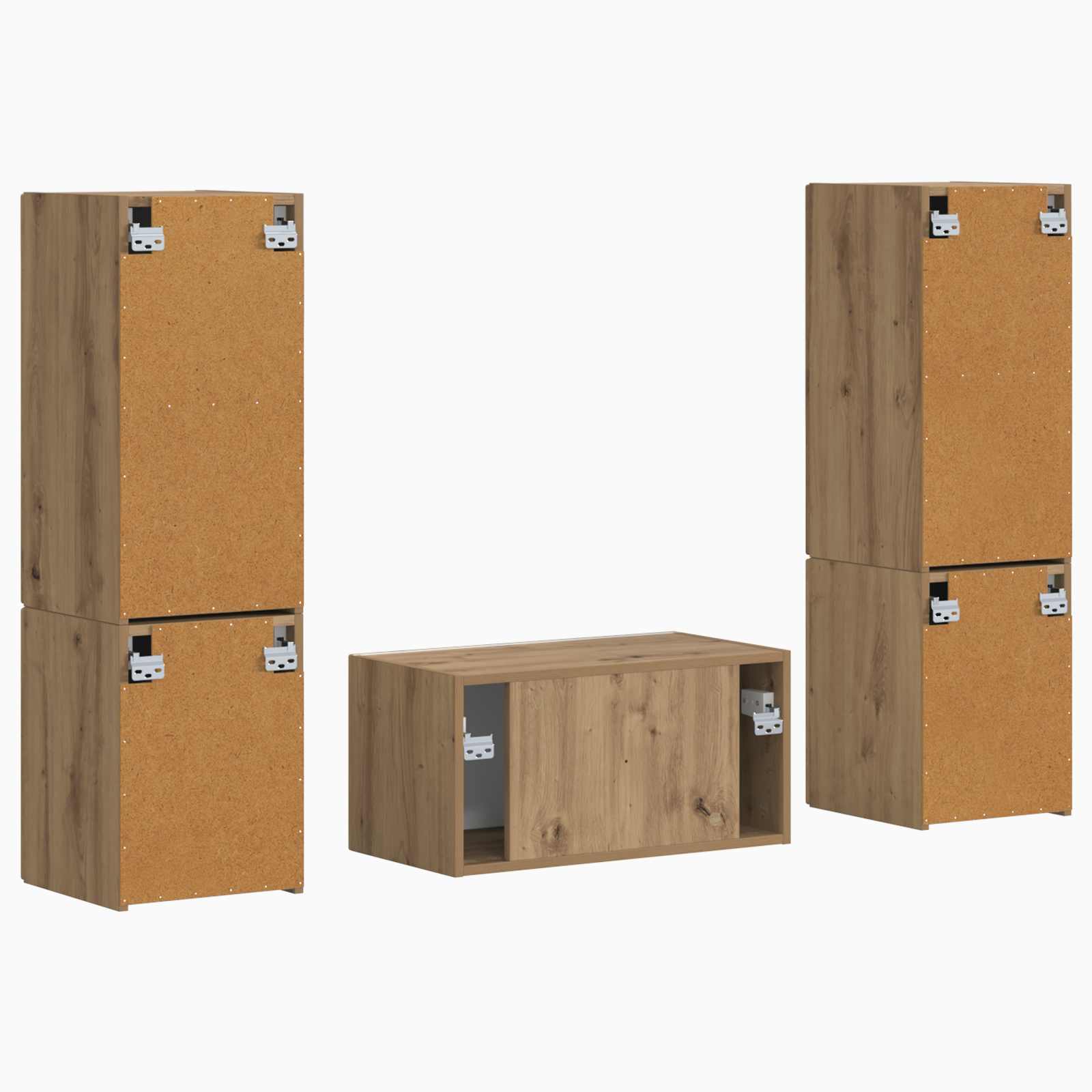 Σετ επίπλου τηλεόρασης 5 pcs Artisan Oak Επεξεργασμένο ξύλο