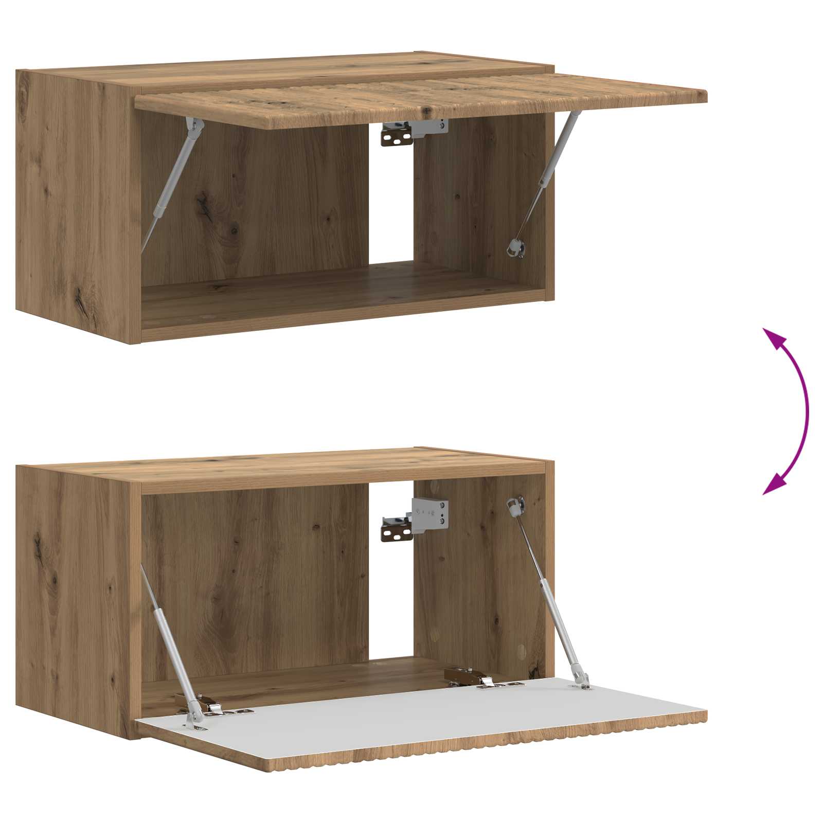 Σετ επίπλου τηλεόρασης 5 pcs Artisan Oak Επεξεργασμένο ξύλο