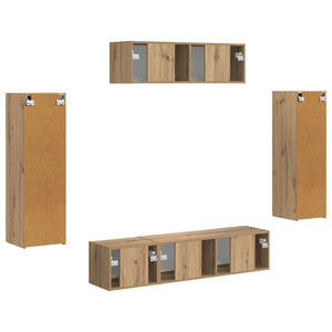 Ντουλάπι TV 5 τμχ. Artisan Oak - Pakobazaar