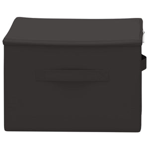 Κουτί αποθήκευσης 24 pcs Ανθρακί 50 x 30 x 25 cm Ύφασμα - Pakobazaar