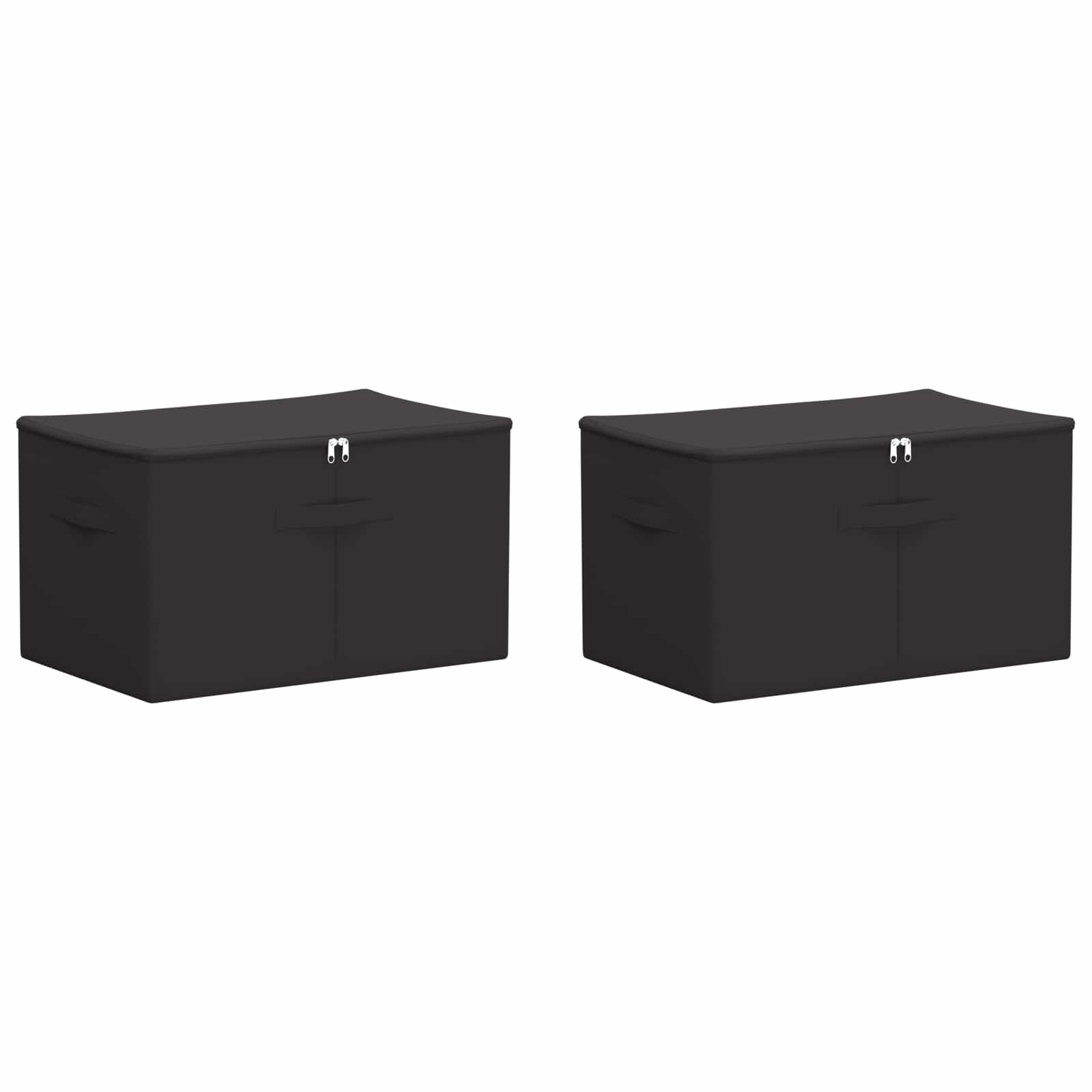 Κουτί αποθήκευσης 2 pcs Ανθρακί 55 x 35 x 32 εκ. Ύφασμα - Pakobazaar