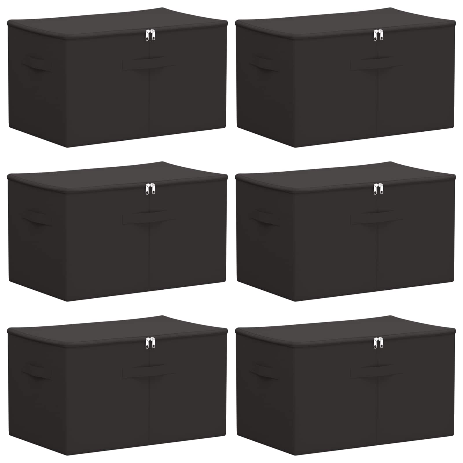 Κουτί αποθήκευσης 6 pcs Ανθρακί 60 x 43 x 35 εκ. Ύφασμα - Pakobazaar