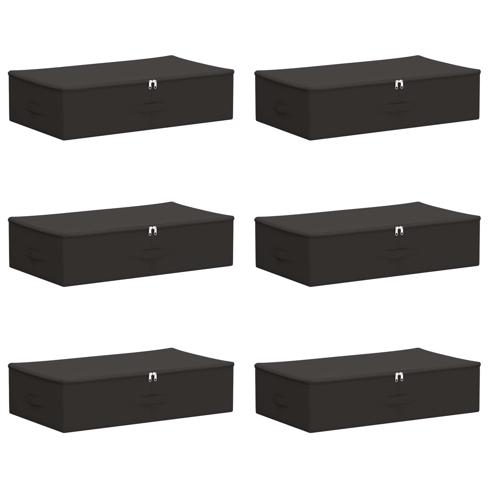Κουτί αποθήκευσης 6 pcs Ανθρακί 70 x 40 x 18 εκ. Ύφασμα - Pakobazaar