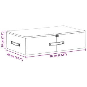 Κουτί αποθήκευσης 6 pcs Ανθρακί 70 x 40 x 18 εκ. Ύφασμα - Pakobazaar