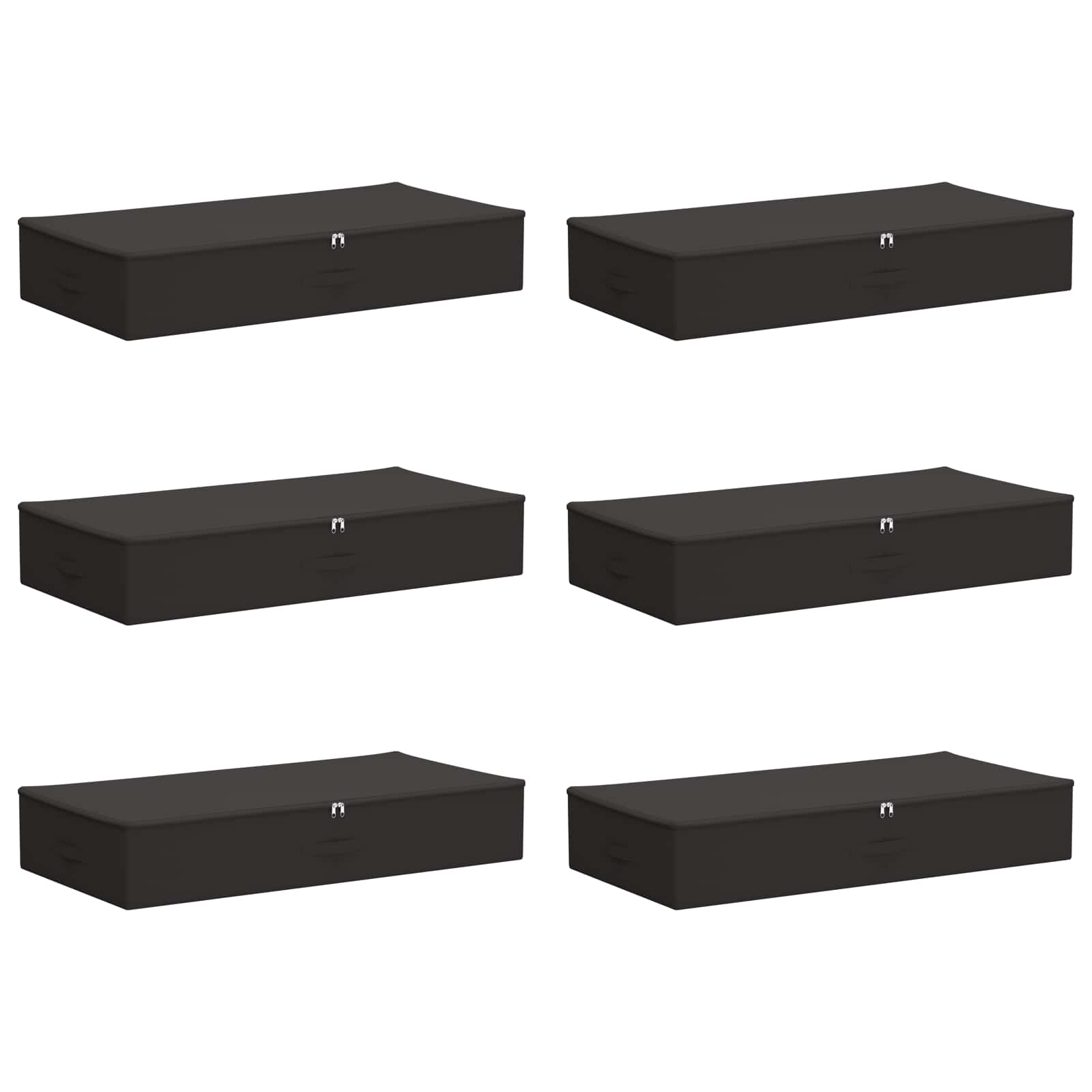 Κουτί αποθήκευσης 6 pcs Ανθρακί 90 x 48 x 15 εκ. Ύφασμα - Pakobazaar