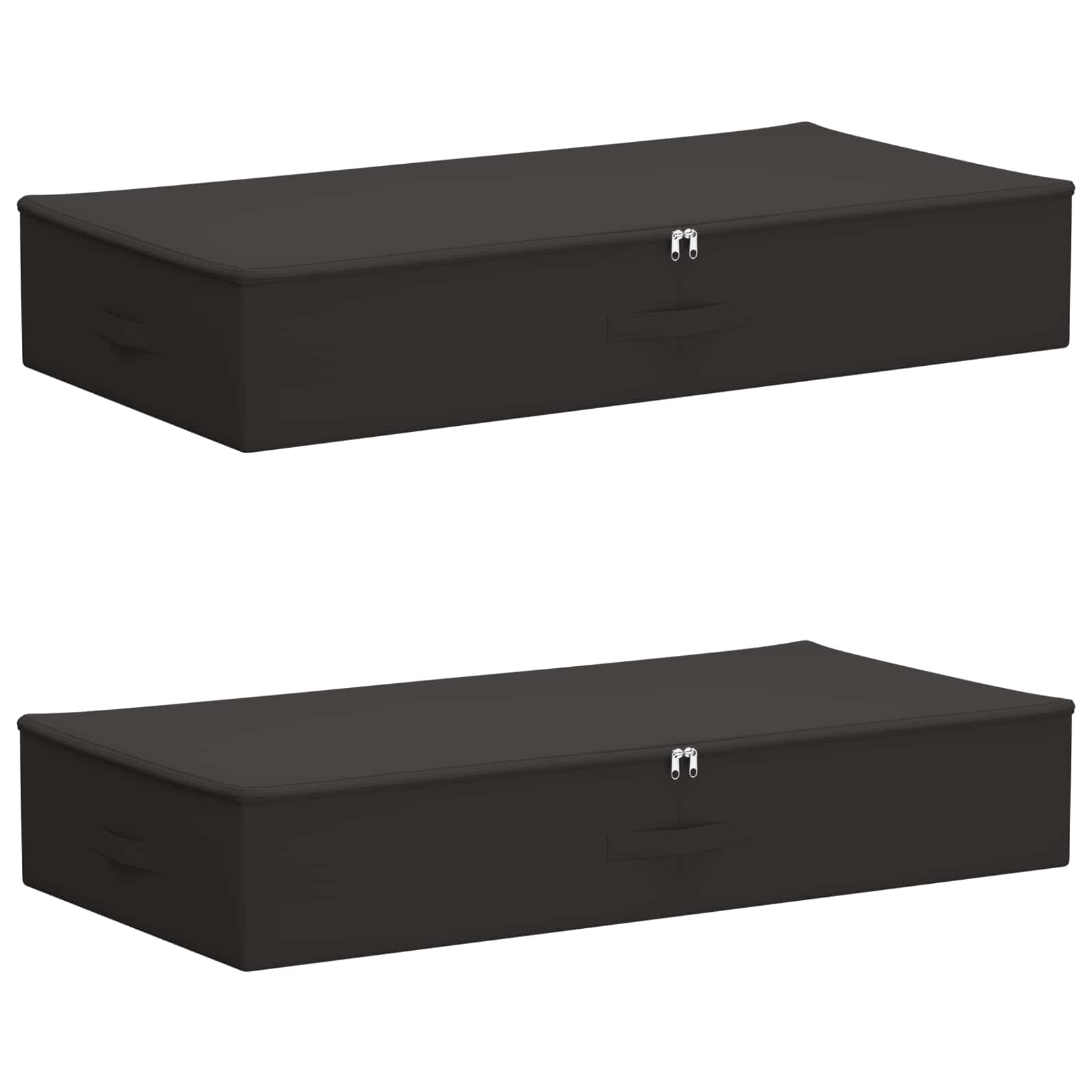 Κουτί αποθήκευσης 2 pcs Ανθρακί 100 x 50 x 18 εκ. Ύφασμα - Pakobazaar