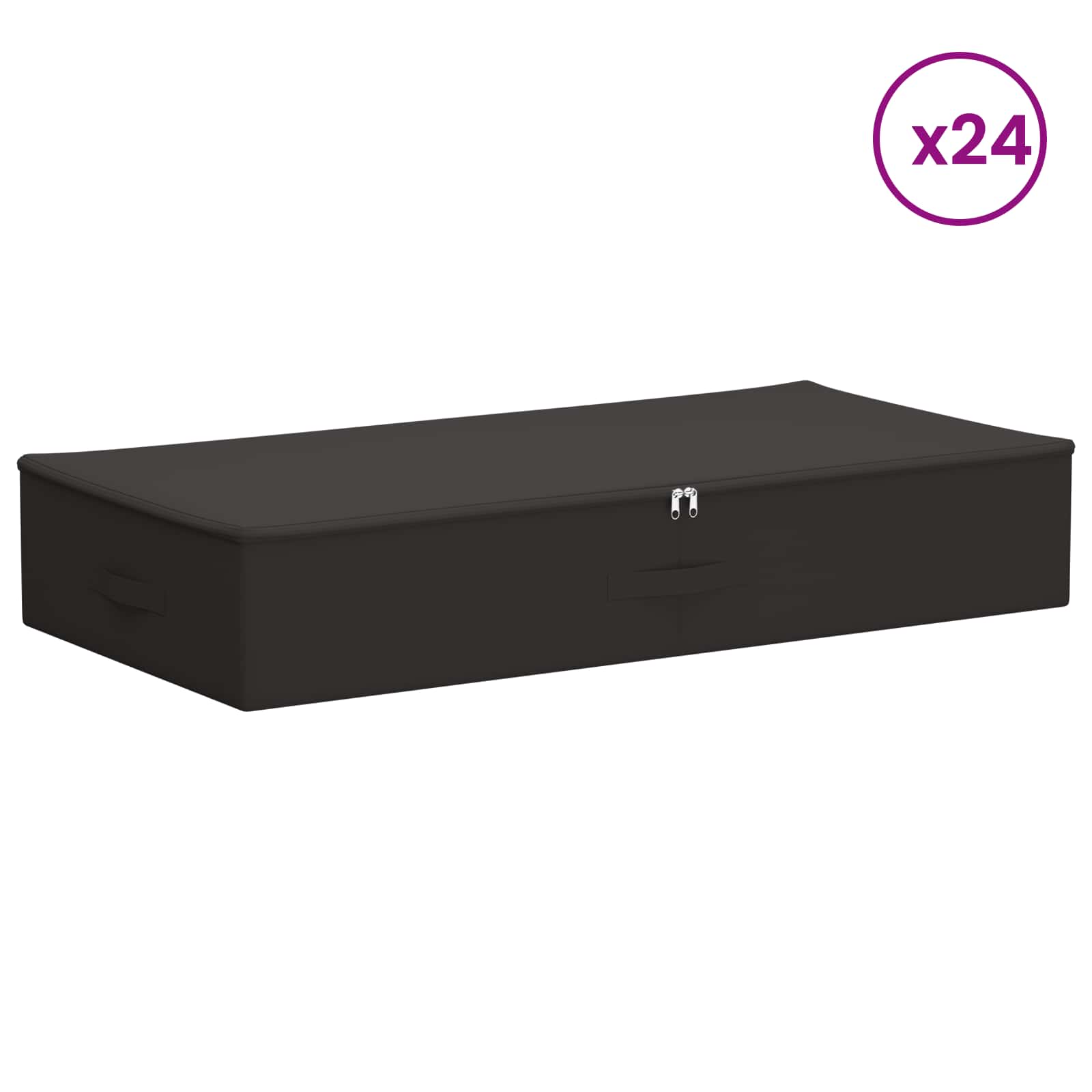 Κουτί αποθήκευσης 24 pcs Ανθρακί 100 x 50 x 18 εκ. Ύφασμα - Pakobazaar