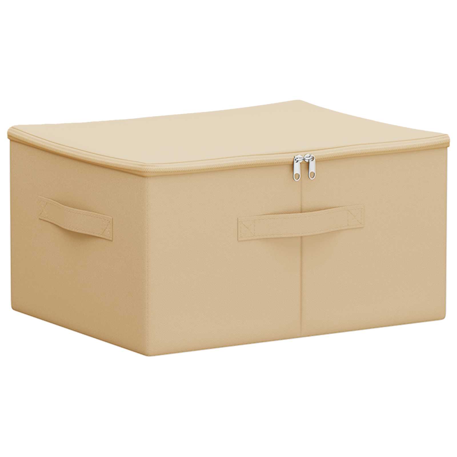 Κουτί αποθήκευσης Κρεμ 43 x 34 x 23 εκ. Ύφασμα - Pakobazaar