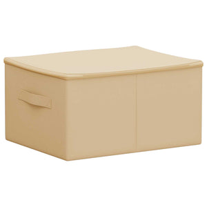 Κουτί αποθήκευσης Κρεμ 43 x 34 x 23 εκ. Ύφασμα - Pakobazaar