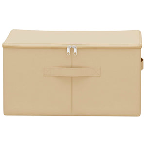 Κουτί αποθήκευσης 6 pcs Κρεμ 43 x 34 x 23 εκ. Ύφασμα - Pakobazaar