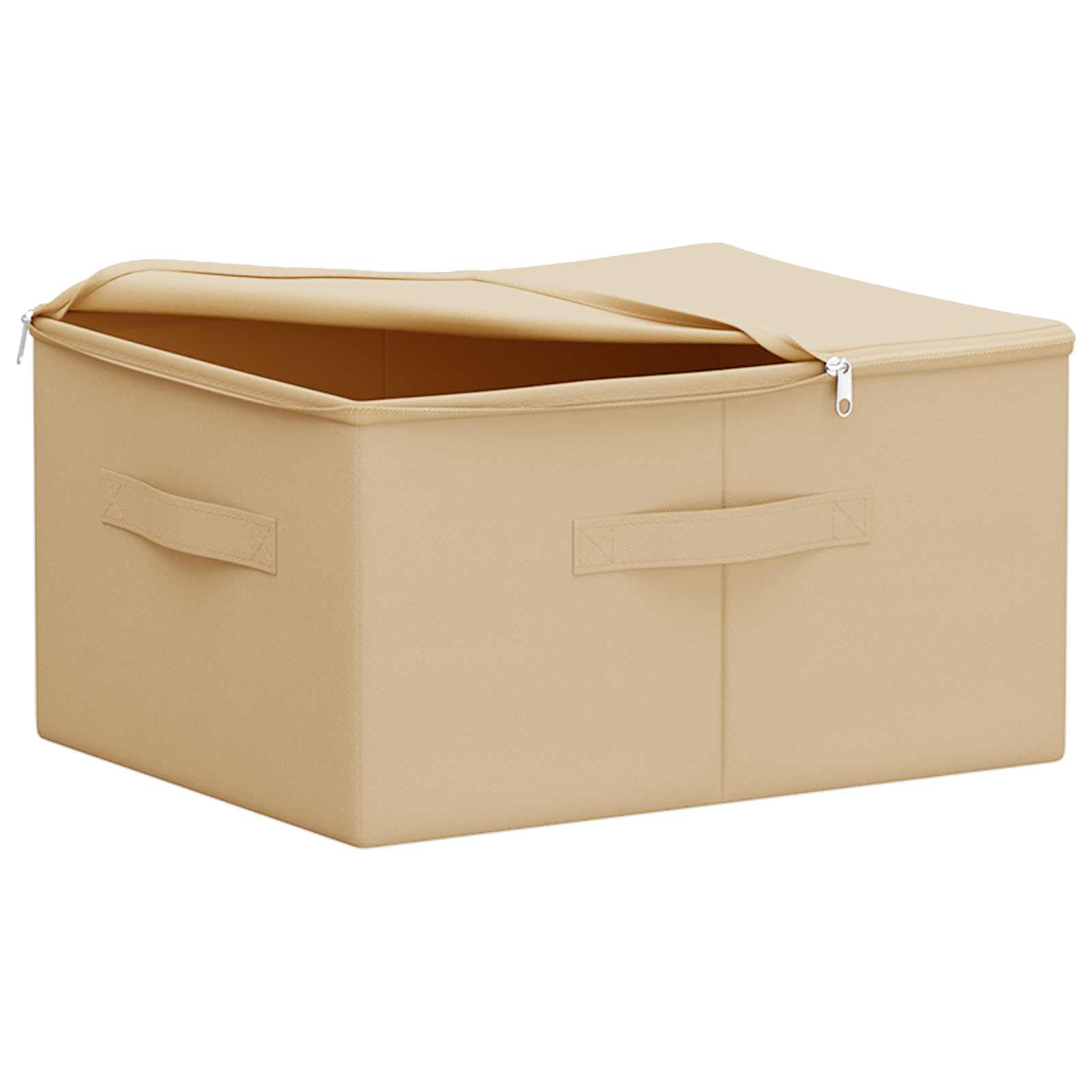 Κουτί αποθήκευσης 24 pcs Κρεμ 43 x 34 x 23 εκ. Ύφασμα - Pakobazaar