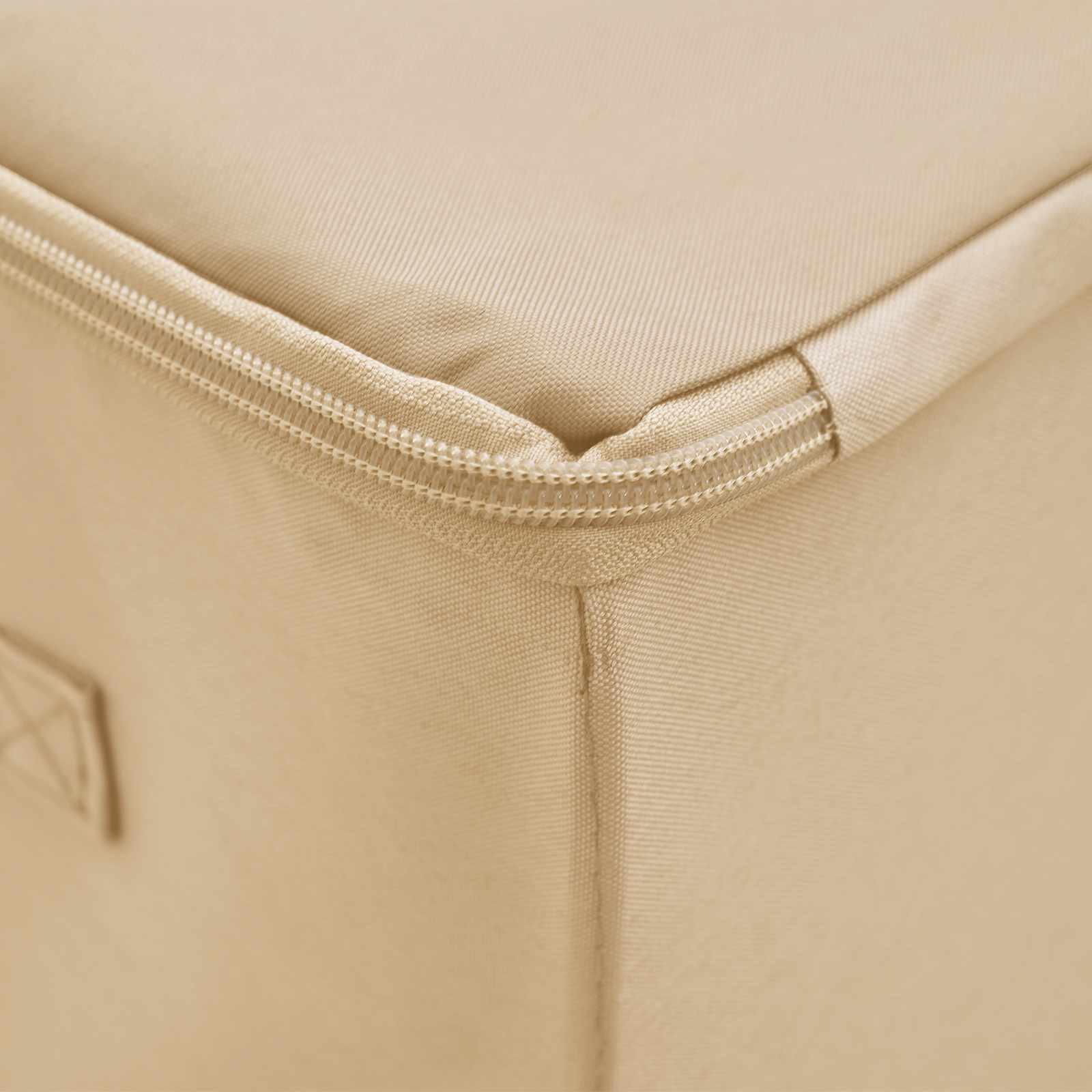 Κουτί αποθήκευσης 24 pcs Κρεμ 50 x 30 x 25 cm Ύφασμα - Pakobazaar