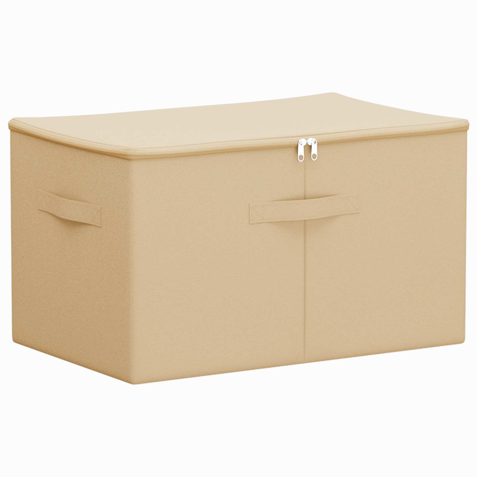 Κουτί αποθήκευσης Κρεμ 60 x 43 x 35 εκ. Ύφασμα - Pakobazaar