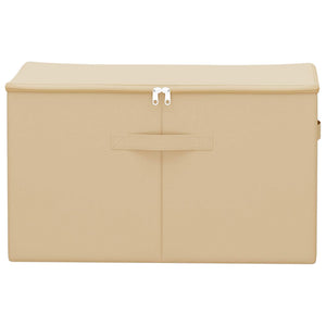 Κουτί αποθήκευσης 24 pcs Κρεμ 60 x 43 x 35 εκ. Ύφασμα - Pakobazaar