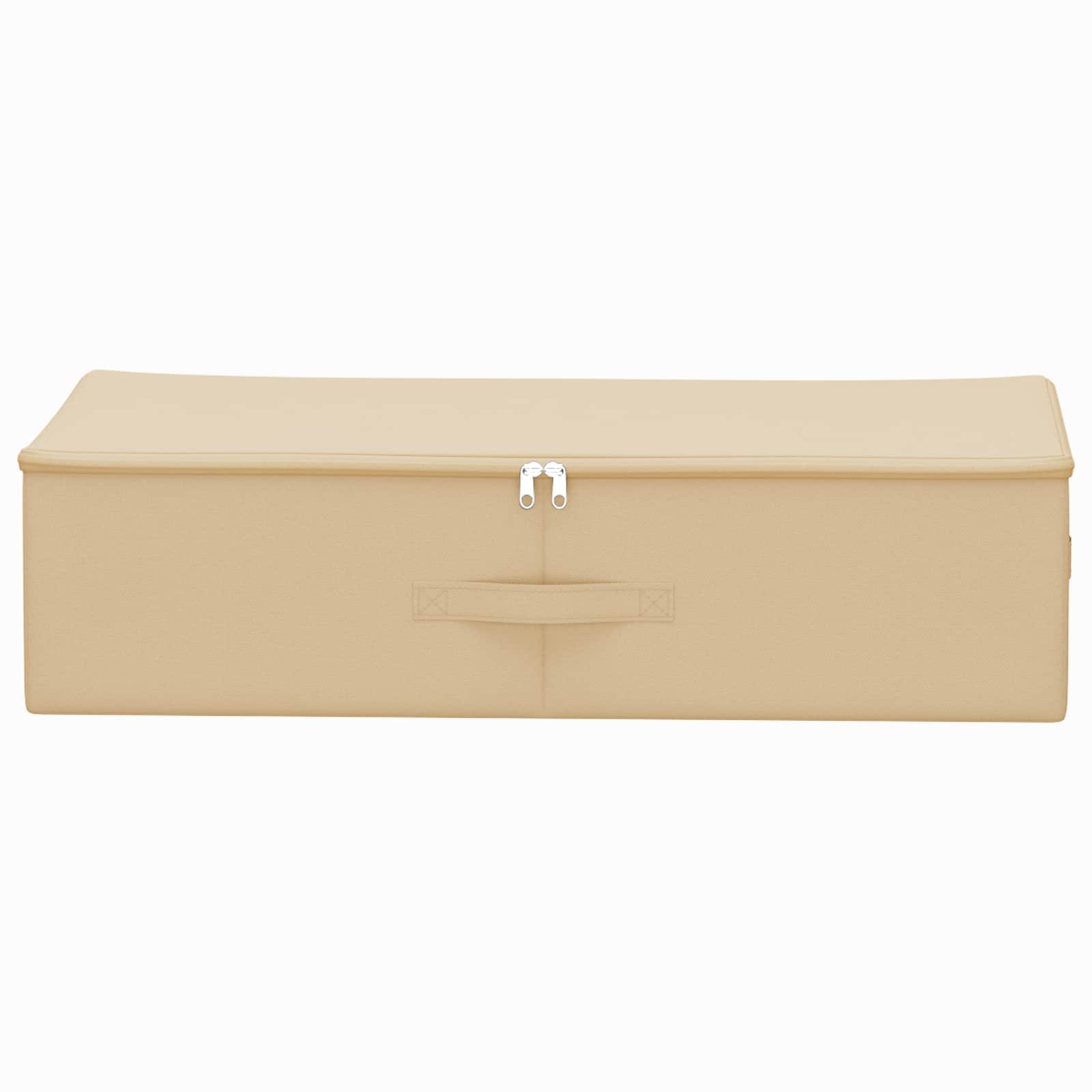 Κουτί αποθήκευσης 24 pcs Κρεμ 70 x 40 x 18 εκ. Ύφασμα - Pakobazaar