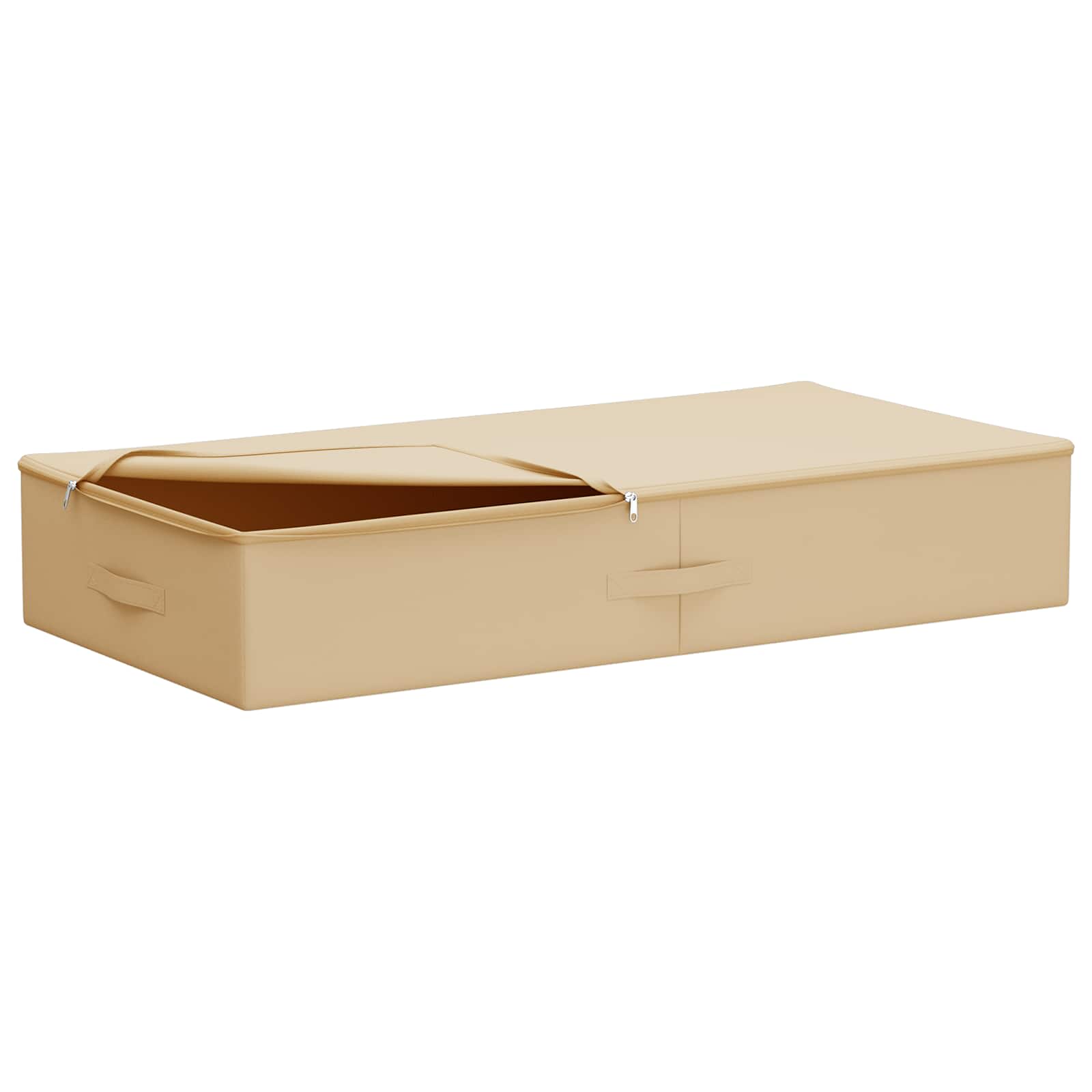 Κουτί αποθήκευσης 2 pcs Κρεμ 90 x 48 x 15 εκ. Ύφασμα - Pakobazaar