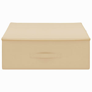 Κουτί αποθήκευσης 24 pcs Κρεμ 100 x 50 x 18 εκ. Ύφασμα - Pakobazaar