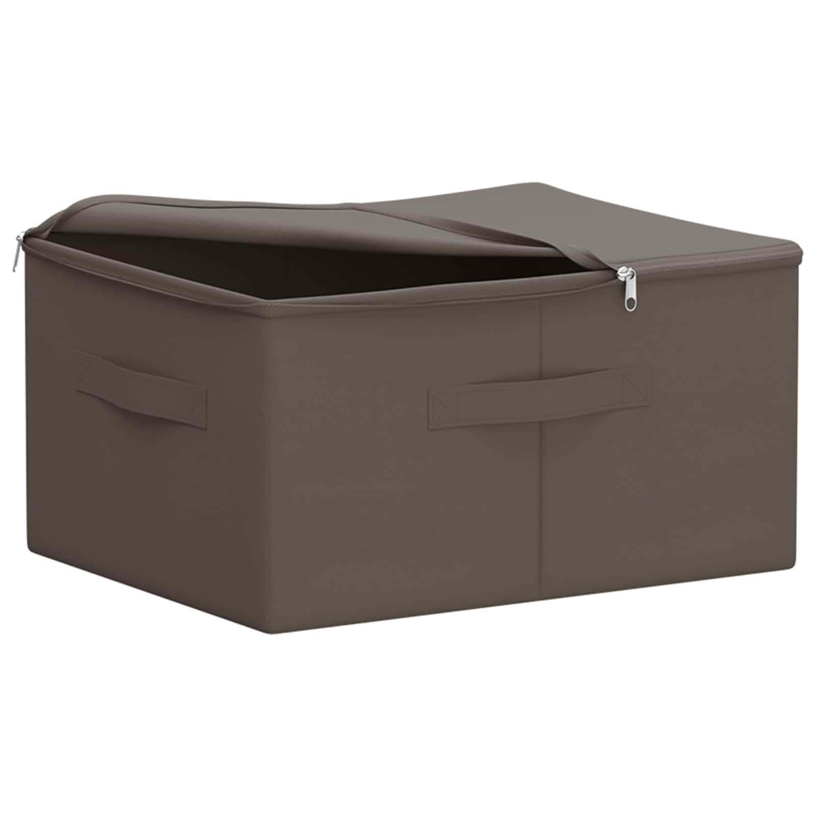 Κουτί αποθήκευσης 24 pcs Γκρι 50 x 30 x 25 cm Ύφασμα - Pakobazaar