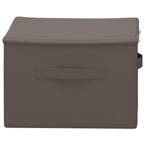 Κουτί αποθήκευσης 24 pcs Γκρι 50 x 30 x 25 cm Ύφασμα - Pakobazaar