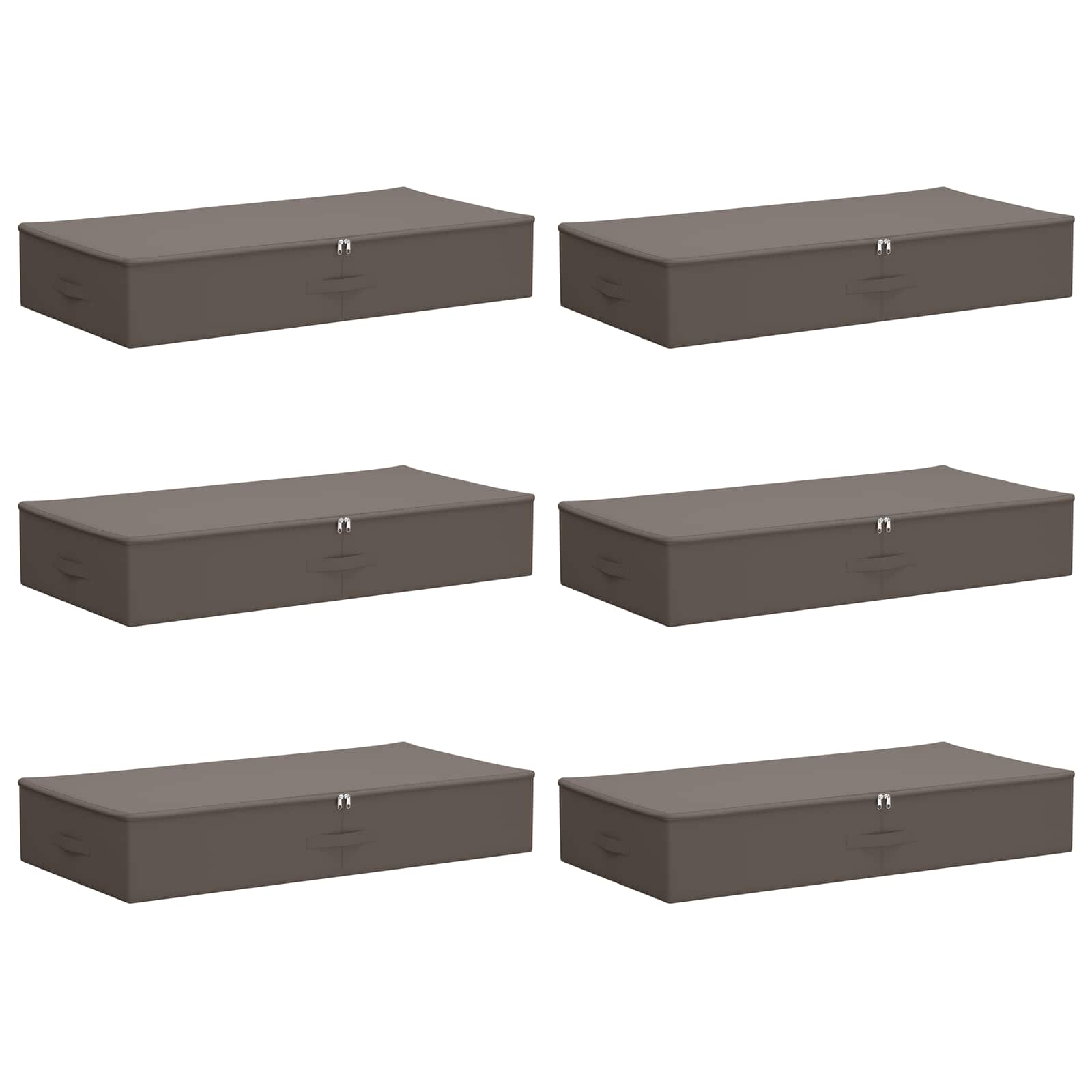 Κουτί αποθήκευσης 6 pcs Γκρι 100 x 50 x 18 εκ. Ύφασμα - Pakobazaar