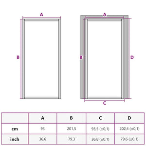Πόρτα Σπιτιού 93 x 201,5 x 3,5 εκ - Pakobazaar