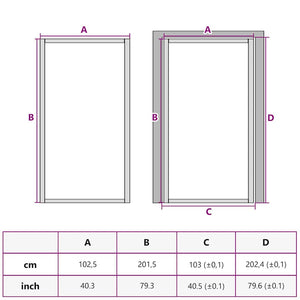 Πόρτα Σπιτιού 102 x 201,5 x 3,5 εκ - Pakobazaar