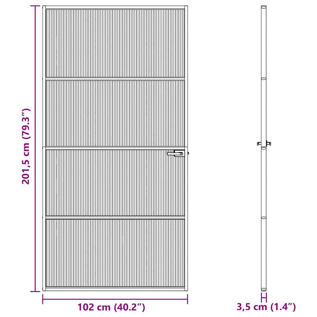 Πόρτα Σπιτιού 102 x 201,5 x 3,5 εκ - Pakobazaar