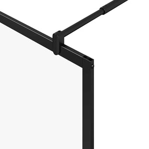 Τοίχος Ντους Walk-in Μαύρο 80 x 195 x 0,5 εκ.